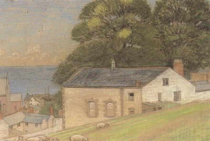 Joseph E.Southall Grazing Sheep,Watchet,Somerset china oil painting image